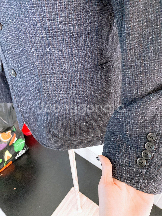 (정품)헤지스슬림핏경량모직블레이져자켓(남성용95)--3
