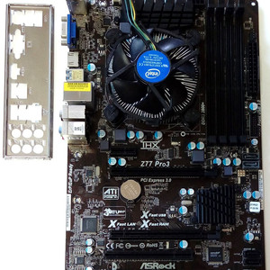 중고 애즈락 Z77 Pro3 메인보드+ i5-3570K