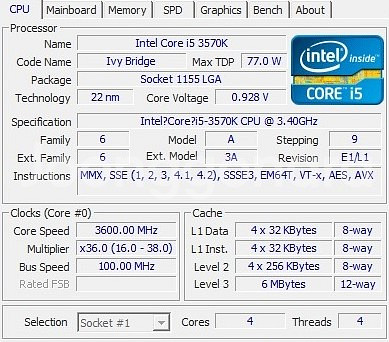 중고 애즈락 Z77 Pro3 메인보드+ i5-3570K--4