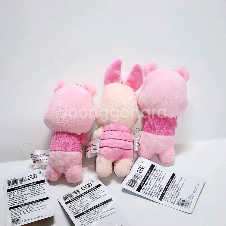 균일가)디즈니 벚꽃 핑크 푸우, 클로버 피글렛 인형키링--1