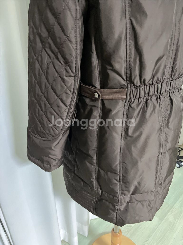 지센 브라운 롱패딩 90사이즈--2