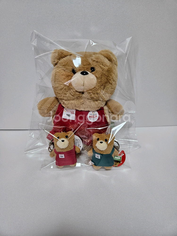 앞치마 테드 곰 인형 키링--0