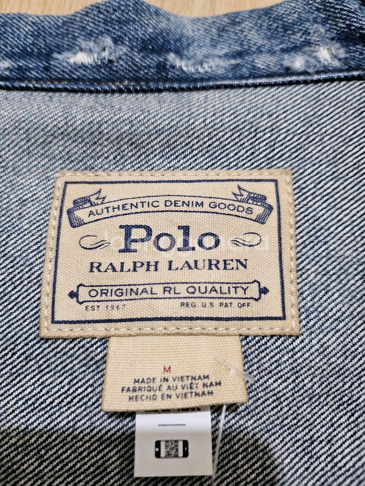 [M] 폴로 랄프로렌 데님 트러커 자켓 페어리드--7