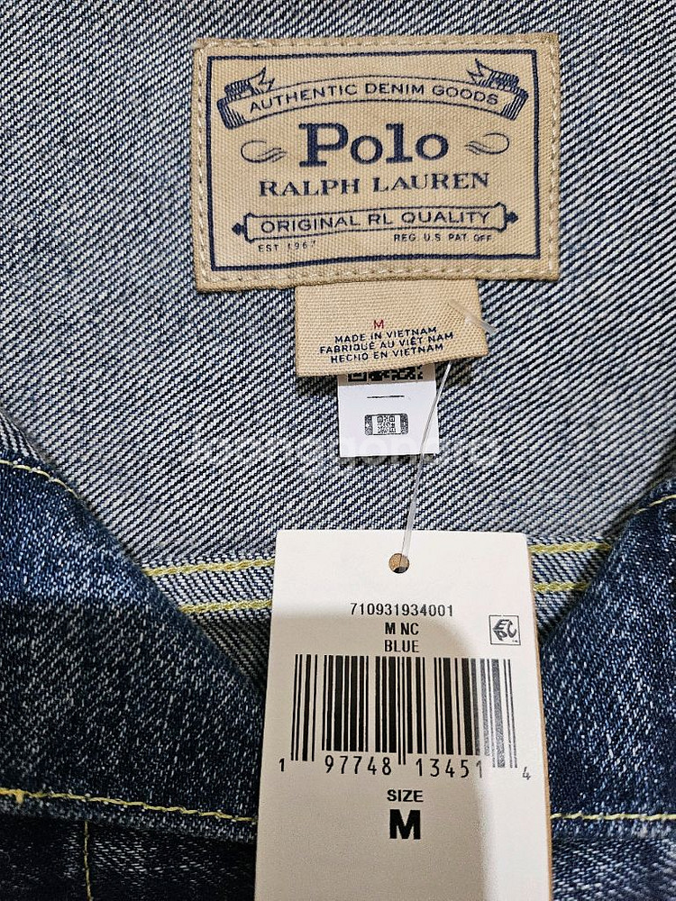 [M] 폴로 랄프로렌 데님 트러커 자켓 페어리드--8