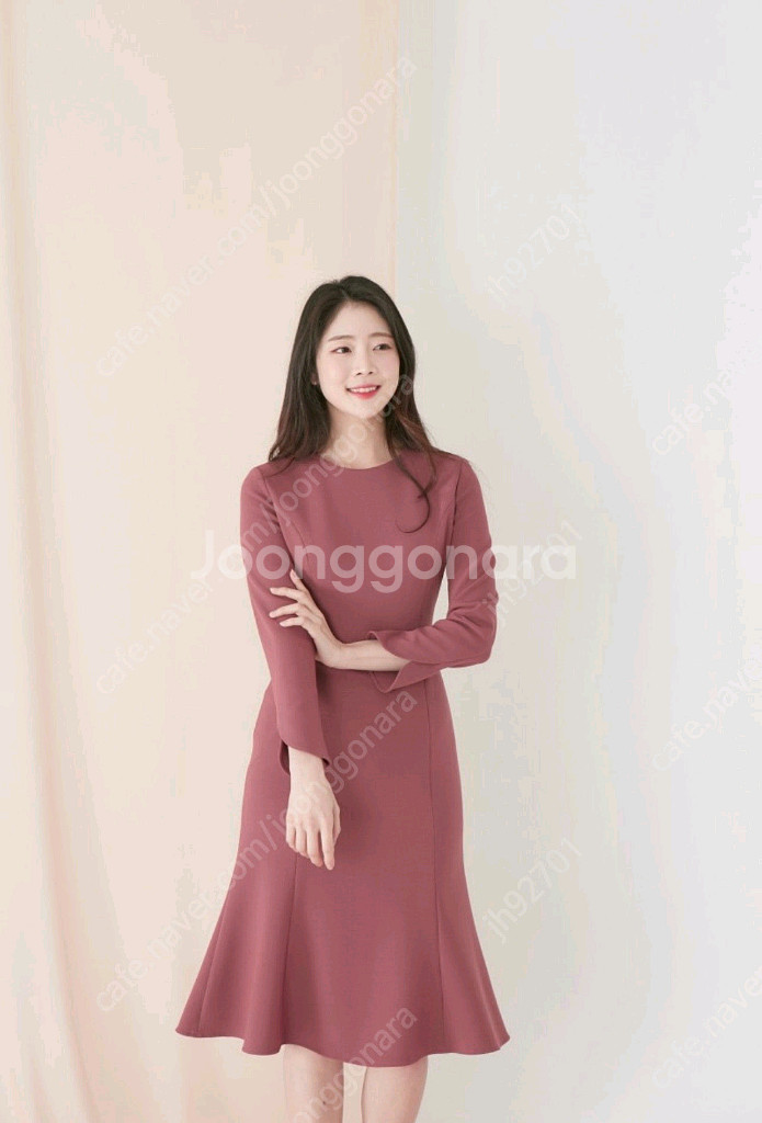 으네드레스 튤립 고어드 원피스 55롱--0