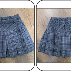 아동 꼬망스 치마 체크 [140]