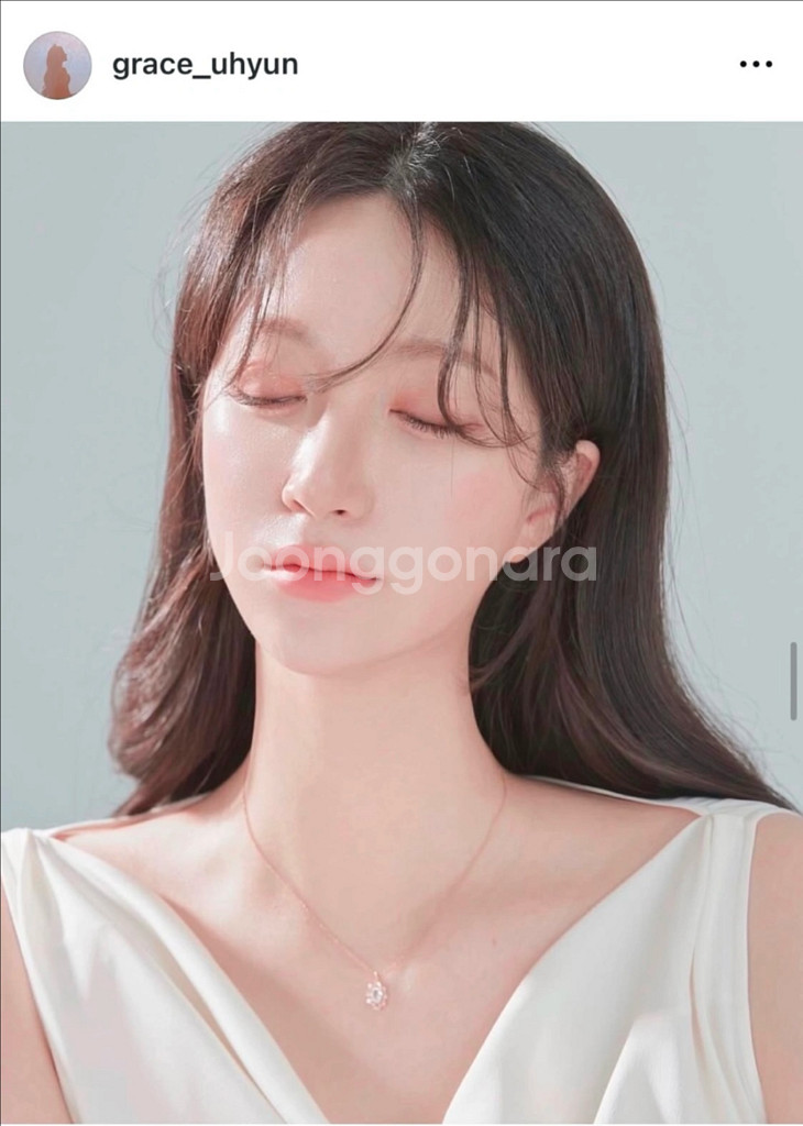 그레이스유 목걸이 14k 모이사나이트--3
