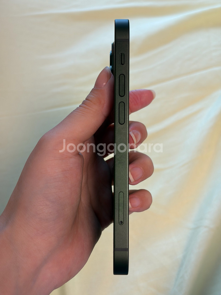(새제품급)아이폰13미니 그린 순정상태 배터리100--4