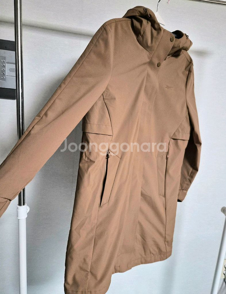 55) 리복 여성 방풍 후드 롱 패딩 자켓--0