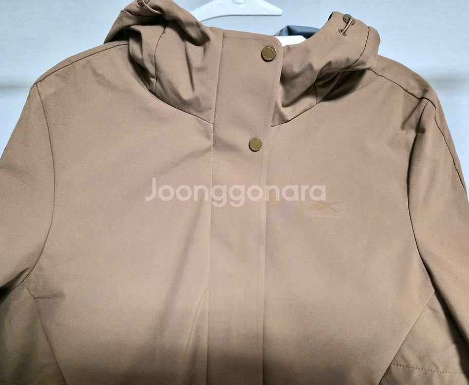 55) 리복 여성 방풍 후드 롱 패딩 자켓--4