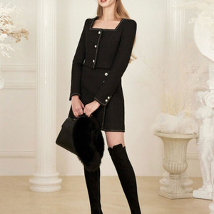 그레이스유 트위드 자켓+스커트 셋업 투피스