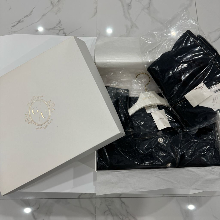 그레이스유 트위드 자켓+스커트 셋업 투피스--6