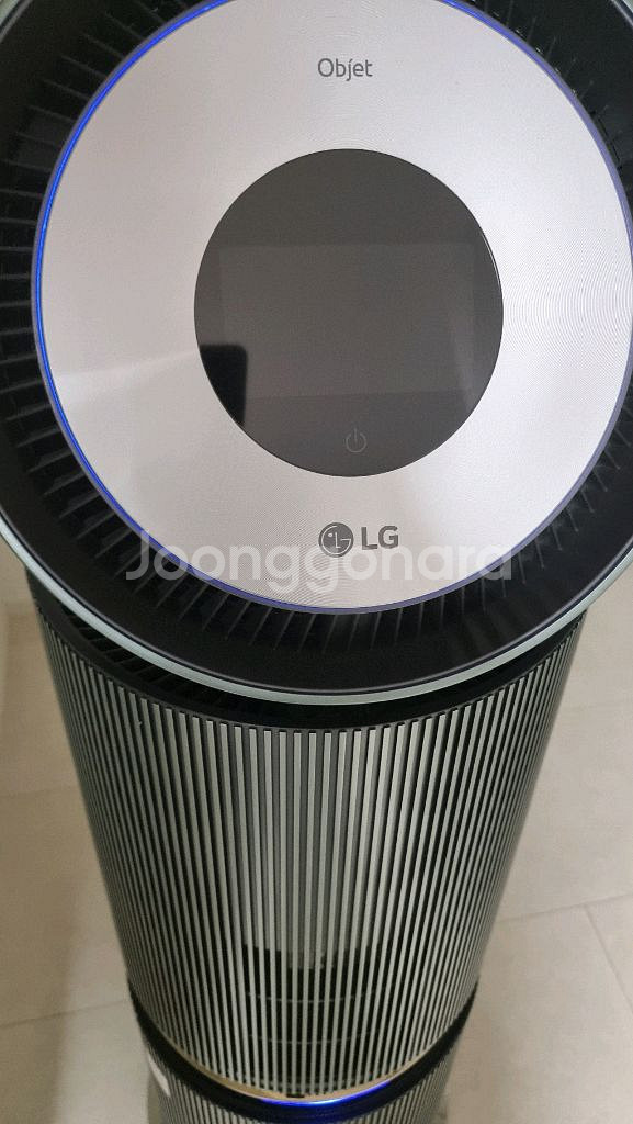 LG오브제 알파 2단 공기청정기 A급판매 무빙휠 리모컨--1