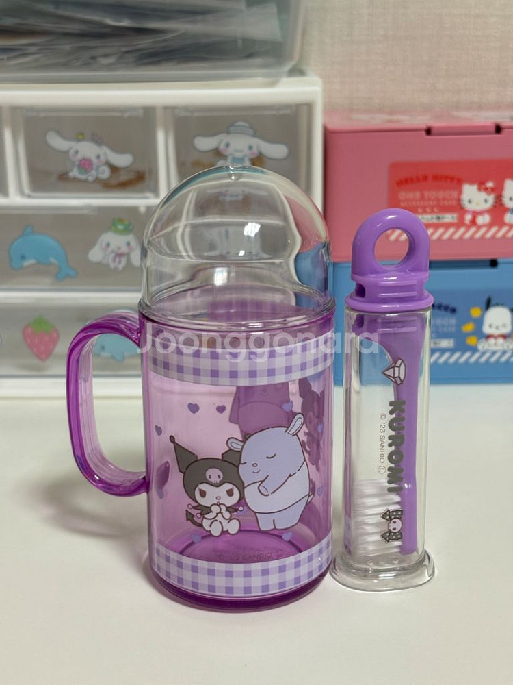 산리오 쿠로미 양치컵세트 [새상품 정품]--0