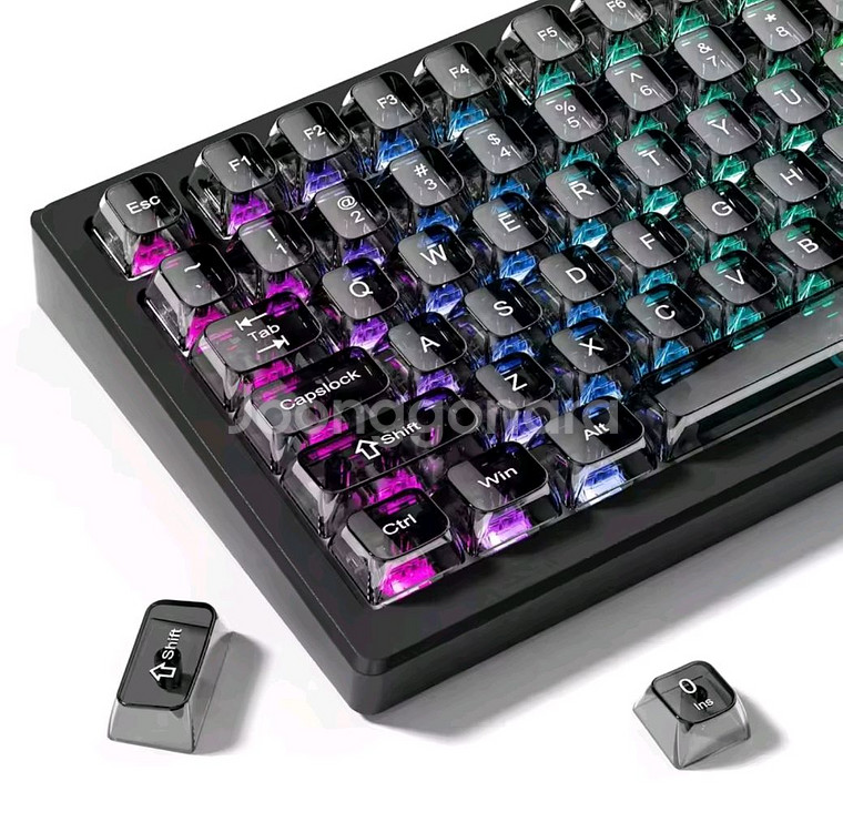 반투명 블랙 MOA키캡--0