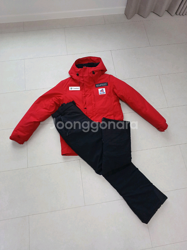 골드윈 스키복 상하의 세트--0