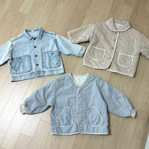 아동자켓, 아동점퍼 3개 일괄 (아동청자켓, 유아청자켓