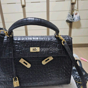 버블바이예요 리얼 악어패턴소가죽가방