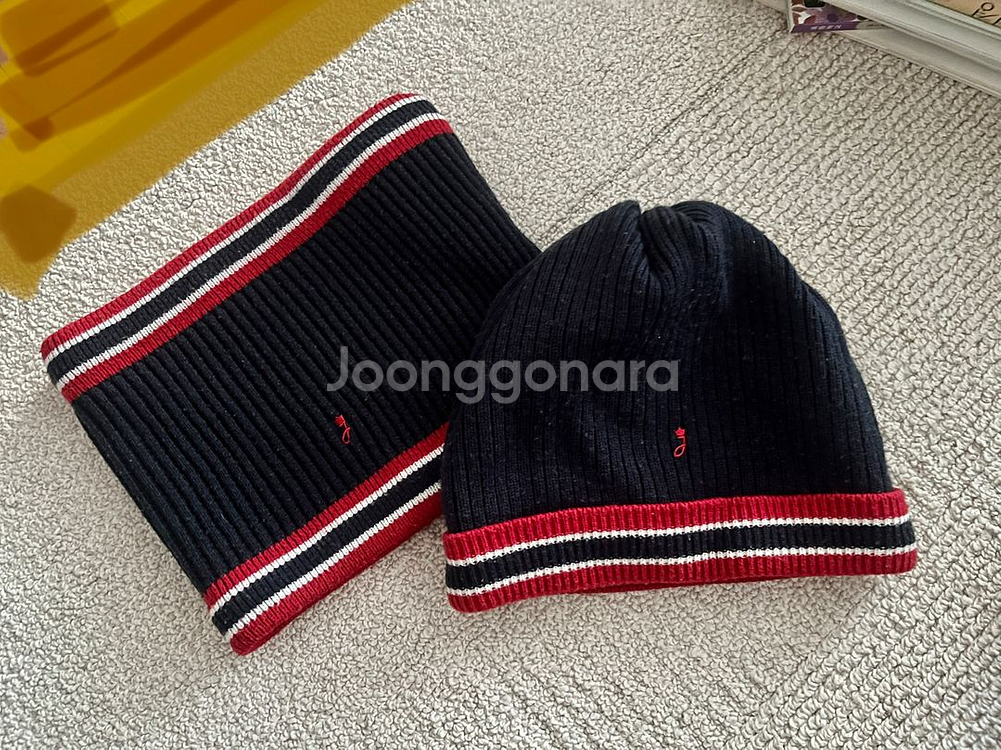 자카디 모자 목도리세트--0