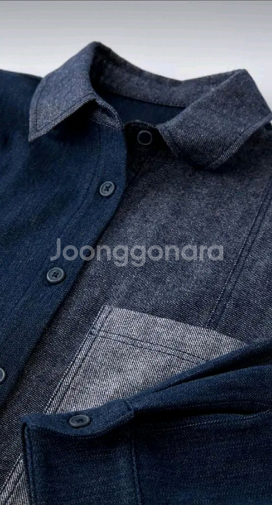 자라키즈 패치워크 데님 이펙트 셔츠 새상품--2