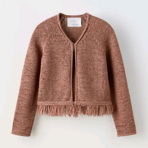 자라키즈 프린지 니트 가디건 새상품