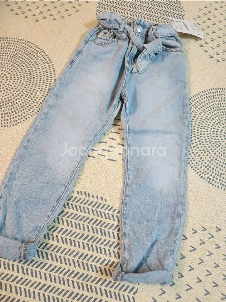 자라키즈 페이즐리 포켓 와이드 벨트 진 4-5y 새상품--1