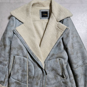 NOIZ JEANS 무스탕 블루종 자켓 90