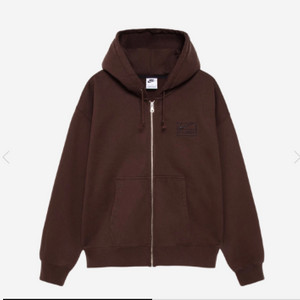 나이키 스투시 후드집업 브라운 XL