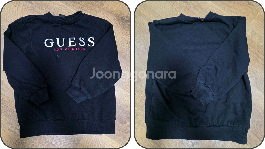 아동 게스 티셔츠 블랙 [140]--0