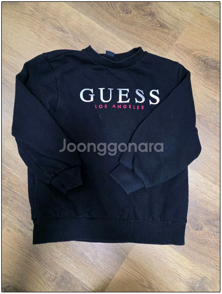 아동 게스 티셔츠 블랙 [140]--1