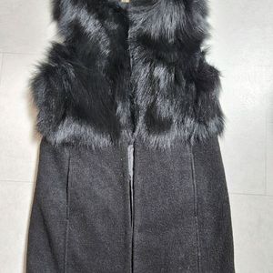 비키 블랙 퍼 베스트 조끼 66