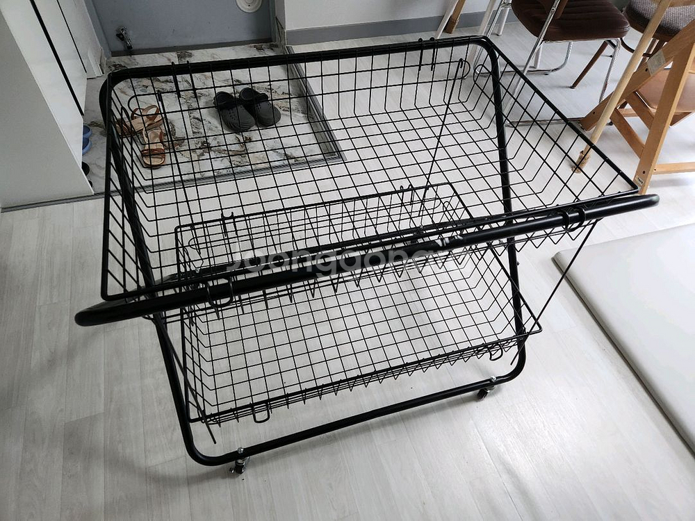 철제 x매대 2단 엑스매대--1