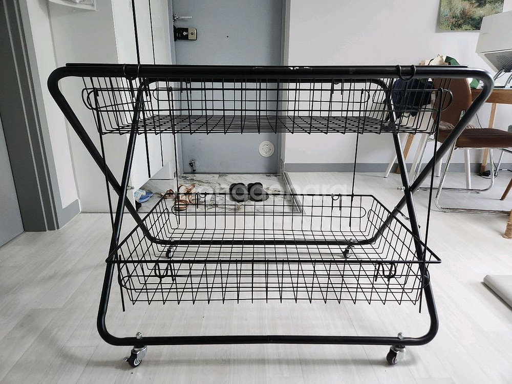 철제 x매대 2단 엑스매대--0