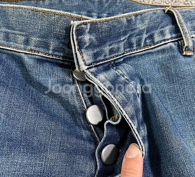 발망 바이커진 청바지 데님청바지 데님팬츠 34인치--2