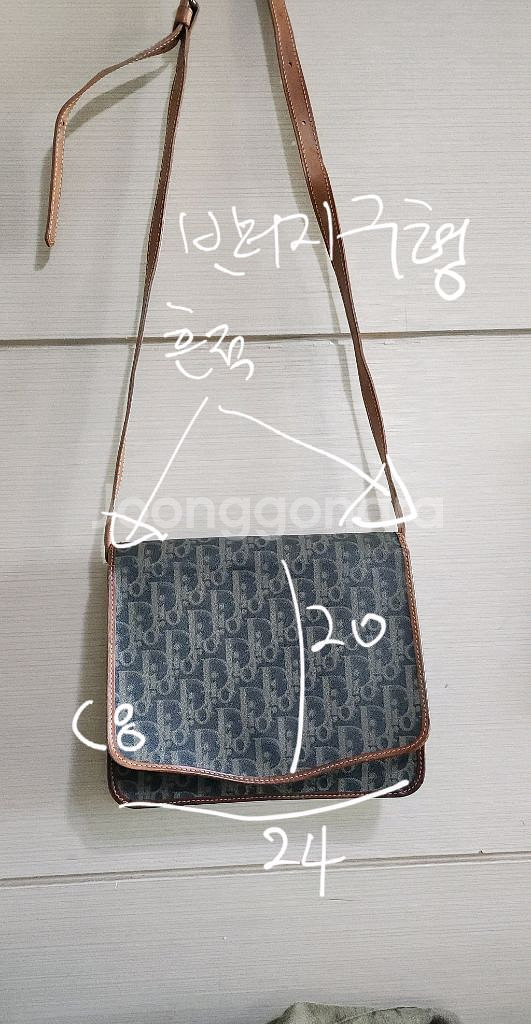 크리스찬디올 빈티지 크로스백/ 클러치백--9