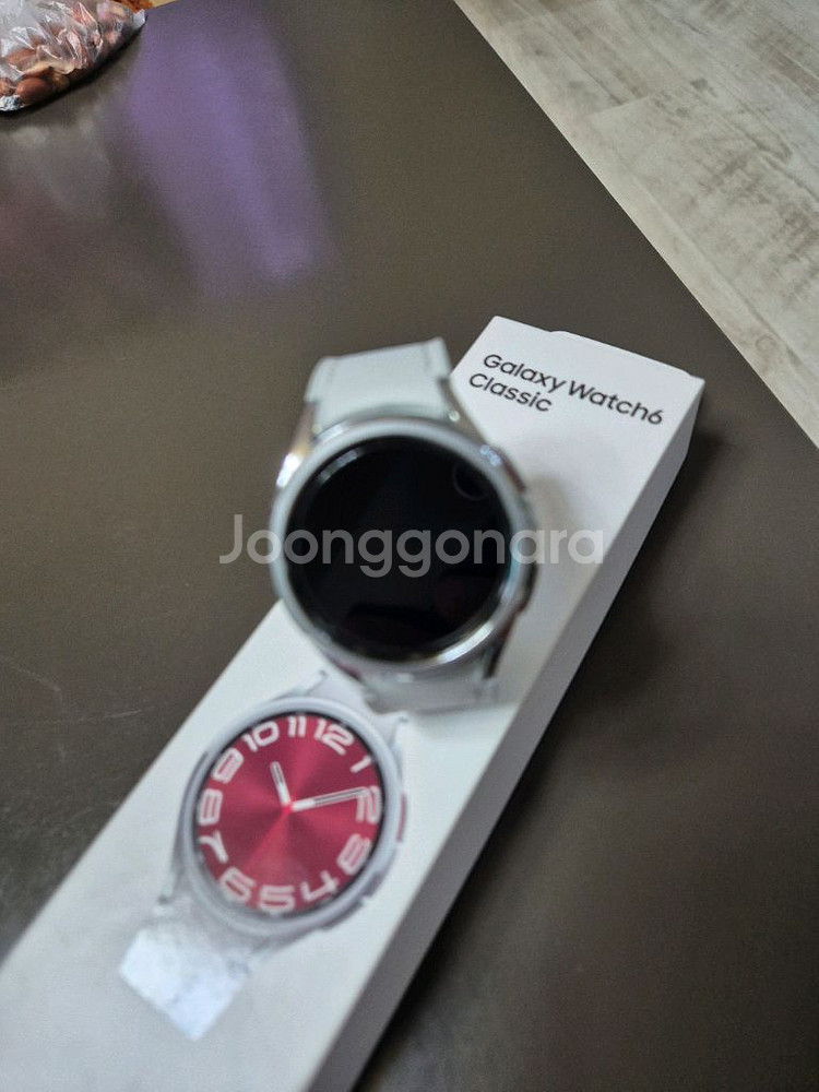 갤럭시 워치6 클래식 43mm 실버(풀박스)--3