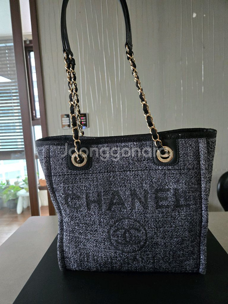 샤넬 도빌백 네이비 스몰 사이즈 정품 팝니다--3