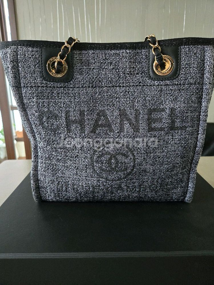 샤넬 도빌백 네이비 스몰 사이즈 정품 팝니다--2