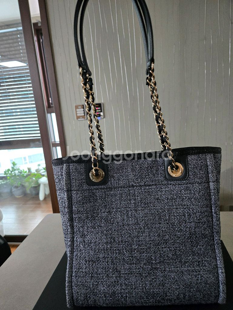 샤넬 도빌백 네이비 스몰 사이즈 정품 팝니다--4