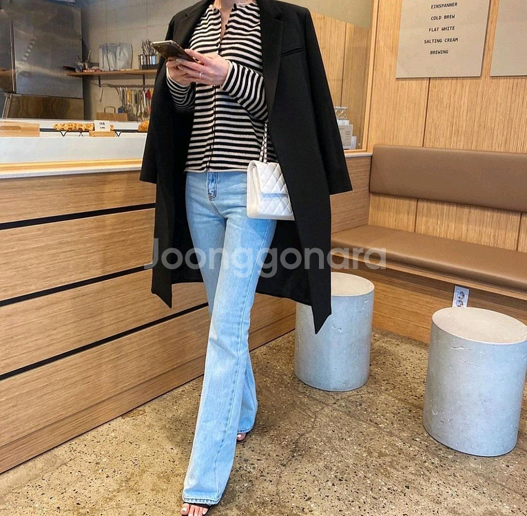 더로랑 셀린코트자켓(블랙,S,새상품)--2