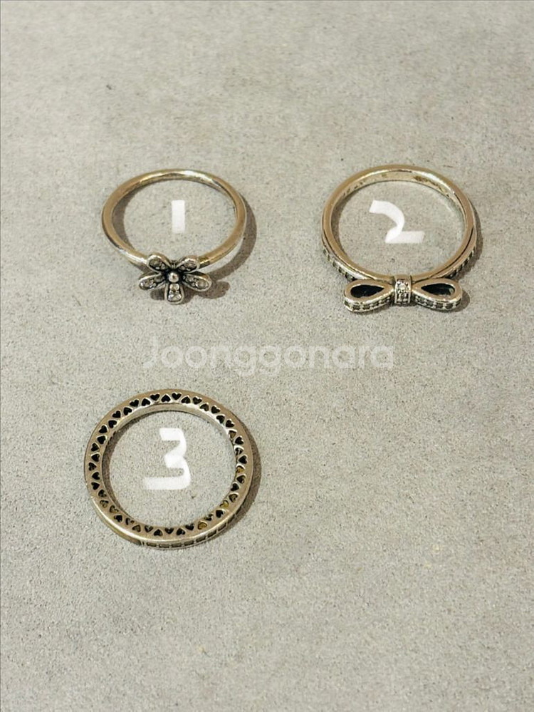 판도라 925실버 은반지 9--0