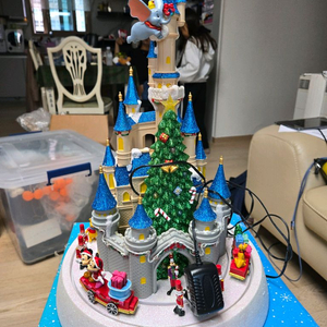 크리스마스 코스트코 디즈니 캐슬 퍼레이드 설명서.박스