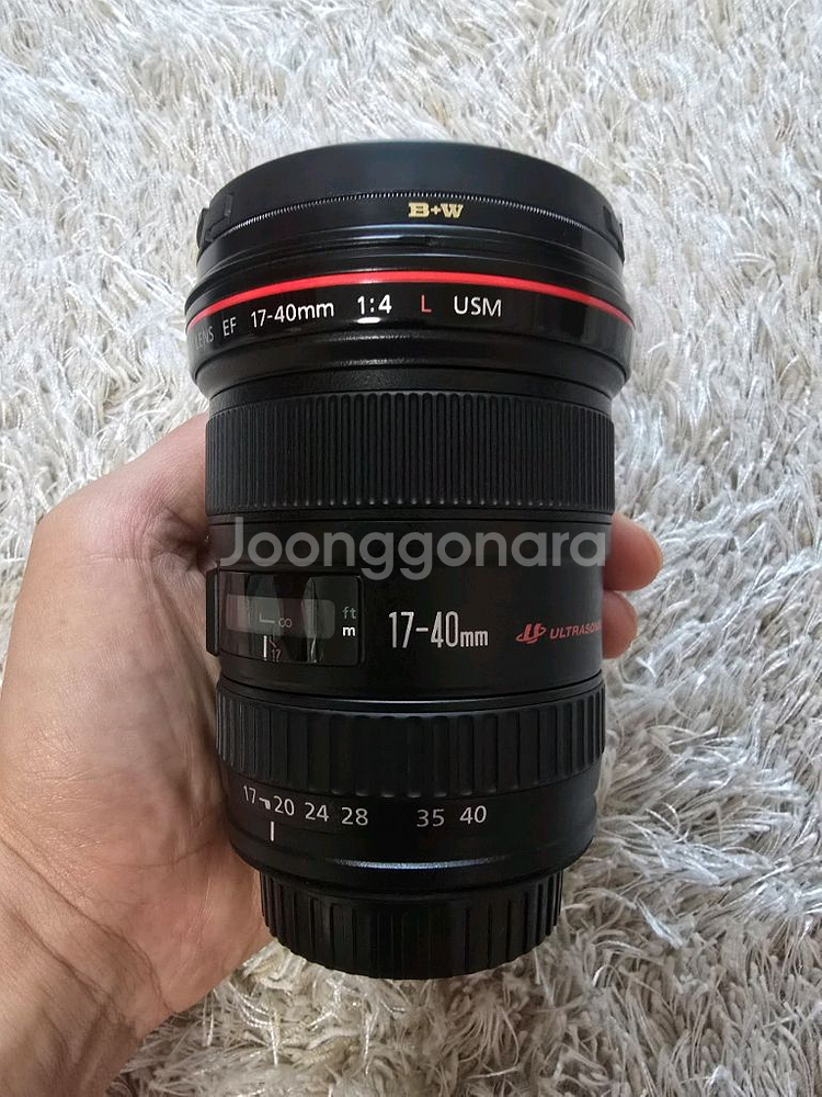 캐논 EF 17-40 F4L 렌즈팝니다.--1