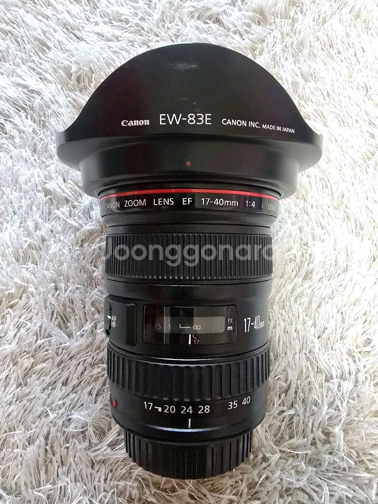 캐논 EF 17-40 F4L 렌즈팝니다.--0