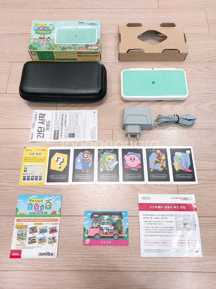 뉴닌텐도2dsxl 튀동숲에디션 한글판 풀박스--0