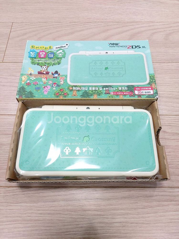 뉴닌텐도2dsxl 튀동숲에디션 한글판 풀박스--1