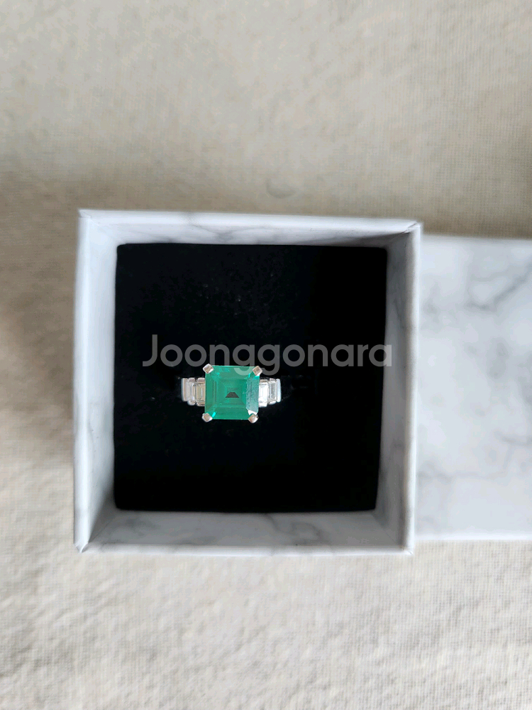 18k화이트반지--1