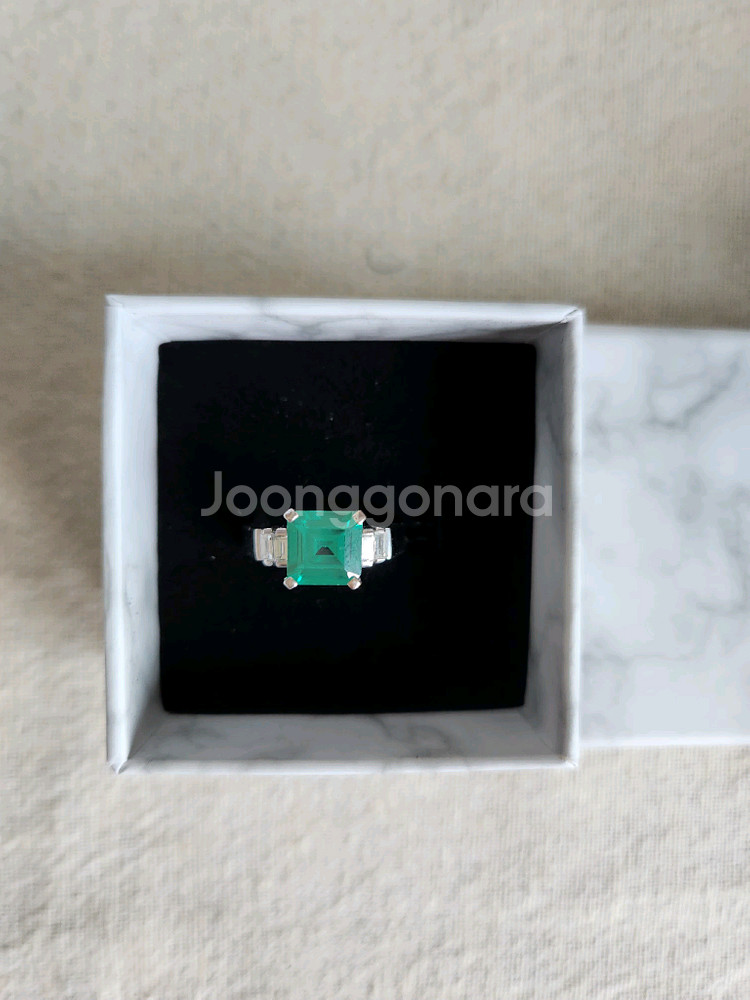 18k화이트반지--0