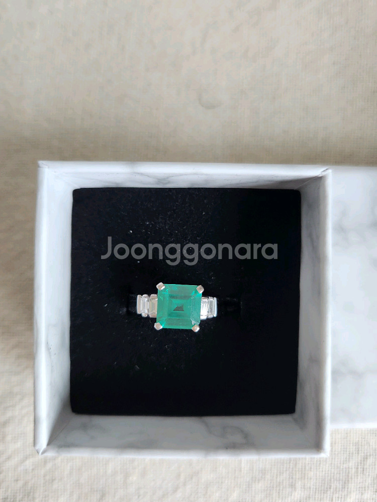 18k화이트반지--2