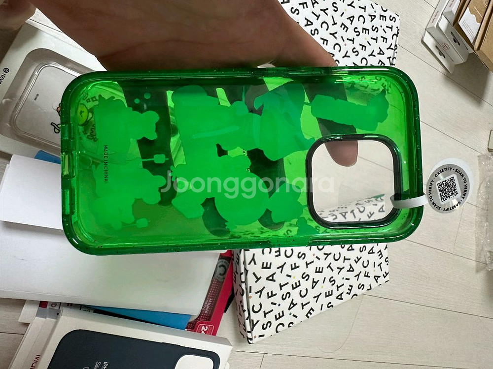 케이스티파이 아이폰14 Pro 임팩트 그린 케이스 미사--1